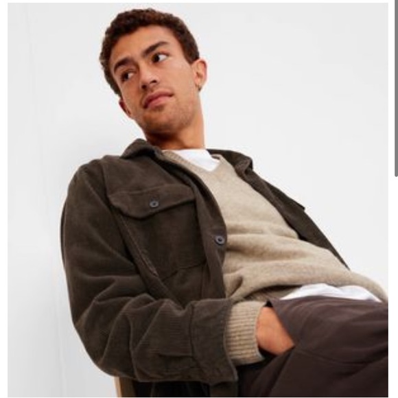 NWT Gap Recycled V-Neck Sweater Men Large - Picture 2 of 3